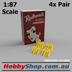 1:87 Scale Car Ramps (4x Pair)