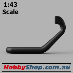 1:43 Scale Model Snorkel for 4WD like Toyota Hilux