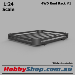 1:24 Scale Model Roof Rack #1 for 4WD like Toyota Hilux