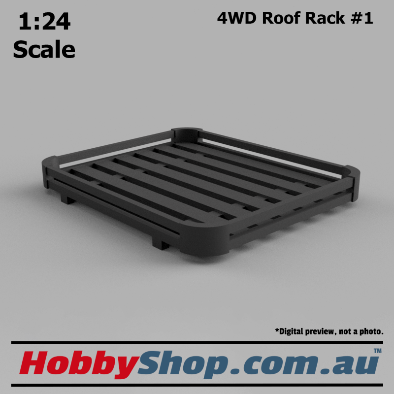 1:24 Scale Model Roof Rack #1 for 4WD like Toyota Hilux