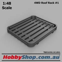 1:48 Scale Model Roof Rack #1 for 4WD like Toyota Hilux