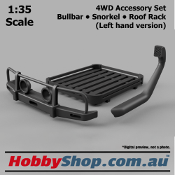 1:35 Scale Model Accessory Set #1 LH for 4WD like Toyota Hilux